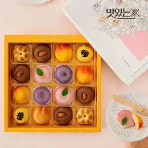 화과방 수생과자세트 +쇼핑백) 16개입 만주+찹쌀떡 6가지맛 선물세트