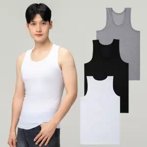 남성 쿨론 런닝 망고 나시 반팔 티 무지티 속옷 상의