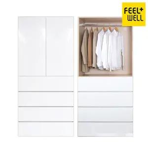 [필웰]WR8903 앨빈키큰 4단서랍형 옷장1000-DVX
