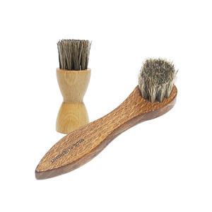 (MADE IN GERMANY) 원형 약솔 브러시/핸들타입 브러쉬/천연 말털/슈크림약솔/독일생산/슈케어 용품