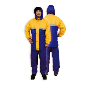 미래안전 고급우의 우비 투피스 현장비옷 작업 남성 배달 야광반사띠