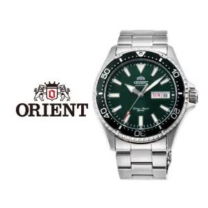 오리엔트 ORIENT 국내재고 카마수 마코 3 그린 남자 오토매틱 메탈 손목시계 RA-AA0004E39B