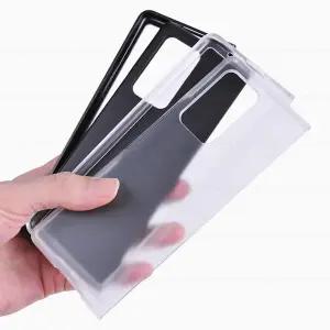 르랑 갤럭시 Z폴드2 미니멀 슬림 케이스 B 폴더 지폴드 투명 제트 폴더폰CC01E-33 하드 변색없는 핸드폰