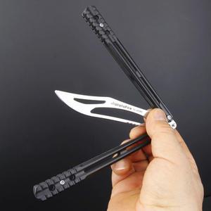 발리송 912BK 스퀴디 오르카 정찰 카람빗 나이프 연습용 버터플라이나이프 칼날 없는 나비칼