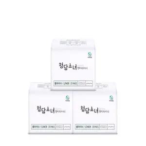 청담소녀 오리지널 대나무탑시트 생리대 팬티라이너 롱 20px3팩