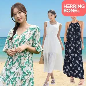 휴양지 여름 원피스 롱 반팔 쉬폰 나시 플라워 랩 바캉스룩 허니문