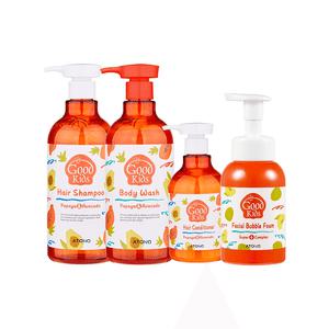 아토앤오투 어린이 목욕세트 굿 키즈 헤어샴푸 + 컨디셔너 + 바디워시 + 페이셜 버블 폼