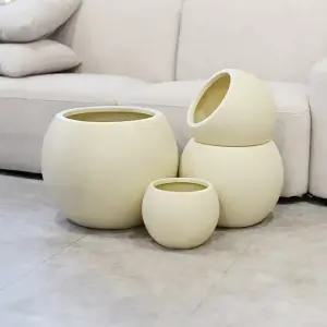 둥근 라인 플라스틱 화분 인테리어 분갈이 가벼운 거실 원형 대형 화분