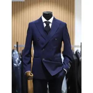 [갤러리아] BON 네이비 이태리 마르조또 스트라이프 프리미엄 더블 슈트 BN4SJA036