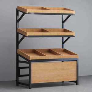 빵 진열대 베이커리 판매대 채소 디스플레이 선반 랙