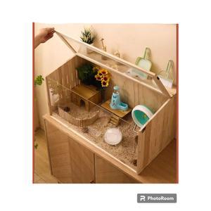 원목 햄스터 골든햄스터집 대형 60X60X120CM 꾸미기 복층 온도조절 40