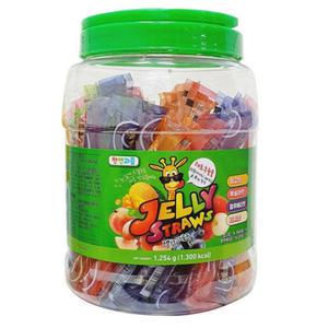 젤리스트로우 1540g(19.3g x 80개입)/천연과즙/짜먹는젤리/과일젤리대용량/어린이간식/아이간식/어린이집/유치원/학교