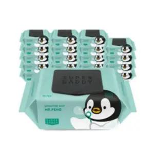 슈퍼대디 물티슈 미스터펭 민트 아기물티슈 70매 20팩