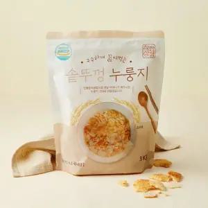 [착한상점] 구수하게 끓여먹는 솥뚜껑 누룽지 3kg 1팩