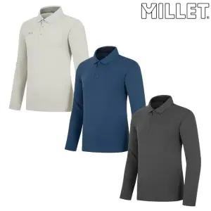 [밀레](대구신세계)[한정수량]MUUFT421[남성]25년 신상 겨울 반기모 카라 티셔츠(출시가 99,000원)