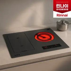 린나이 전기레인지 3구 빌트인 하이브리드 RBE-IRM300AB