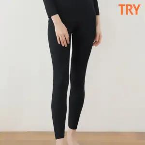 TRY 여성 피치 발열 기능성 히트업 내복 하의 2매 세트