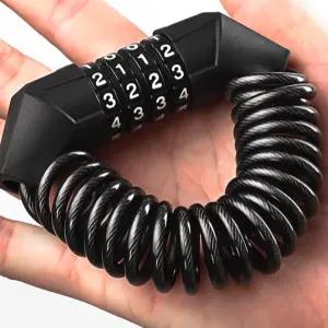 휴대용번호키 스프링코일 자물쇠 가방캐리어잠금