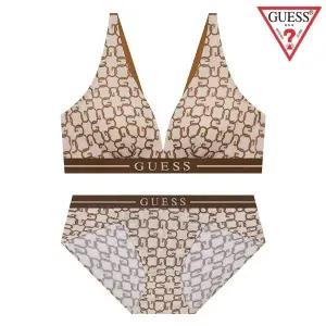 [롯데백화점]게스 글로벌 G로고 브라렛 팬티세트 GDWBRPT812BE