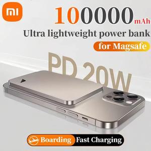 10000mAh 얇은 자기 무선 보조베터리 PD25W iPhone Samsung 용 Magsafe 고속 충전 휴대용 외장 배터리