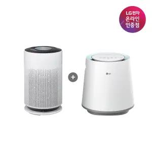 LG 퓨리케어 공기청정기 + 자연기화식 가습기 세트 AS153HWWC+HW500DAS