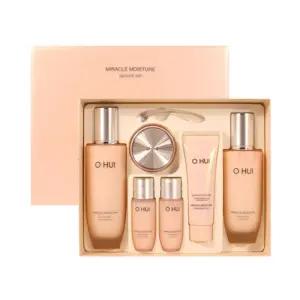 오휘 순한 여자 스킨 여성 기초 보습 화장품세트 미라클 모이스처 핑크베리어 3종 1세트