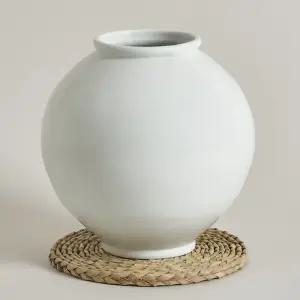 박수재 작가 도담 달항아리 대 3호 화병 27cm 오브제 도자기 백자