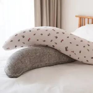 극세사 S자 바디필로우 솜포함 안고자는 롱쿠션 바디베개 다리쿠션