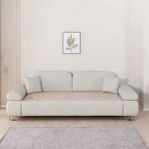 상일리베 소마 4인용 PU 실리콘가죽 황토볼 온열 온도조절 흙소파