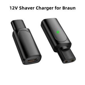 브라운 시리즈 3 5 7 9 6 1 XT5 전기 면도기 유형 C-Dc 전원 커넥터 용 12V USB C 어댑터 변환기