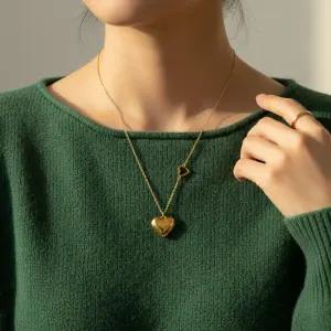 티어르 러블리 골드 하트 데일리 목걸이