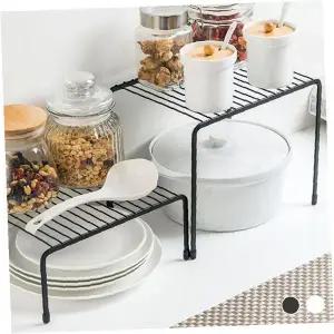 주방수납선반 철제 씽크대하부 정리랙 양념통 그릇 보관함 언더선반 상부장 수납정리대