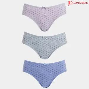 제임스딘 여성 부드러운 신축성 60수 면스판 미디 팬티 3매입 BA3Z