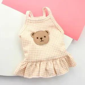 강아지여름옷 끈나시 원피스 강아지옷 (WFJSR73)