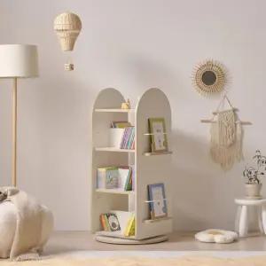 CP100 전면 책꽂이 4단 회전책장 1color