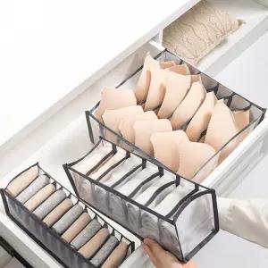 수납함 반투명 9칸 분류 정리함 메쉬 와이셔츠속옷 옷함 양말 속함 보관 칸막이