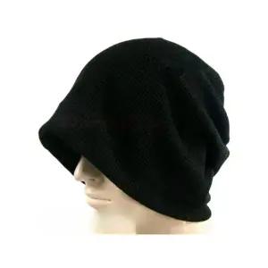 비니모자 남성 니트 초대형 에어컨 겨울 블랙 얇은 면 특대 62-70cm