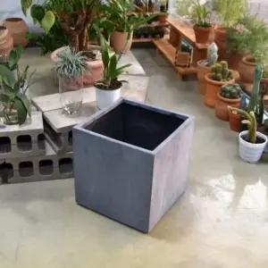 FRP 초대형화분 정사각 HP1055 40x40cm 네추럴시멘트 (WFKAD8Y)