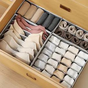 접이식 칸막이 패브릭 양말 속옷 정리함 넥타이 팬티 양말정리함
