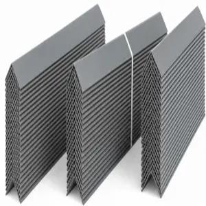 플라스틱 가장자리 및 모서리 보호대(1.93 x 1.93 35.43 ) 포장 배송용 방수 재사용 가능한 팔레트 가드