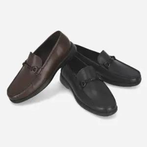 엘칸토 HC09 남성 초경량 쿠션 더비 로퍼 (블랙/브라운) LCMD80U613-1