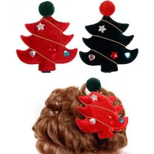 [골드스마일]크리스마스 트리장식 머리핀 1P 헤어머리핀 장식 어린이집단체선물