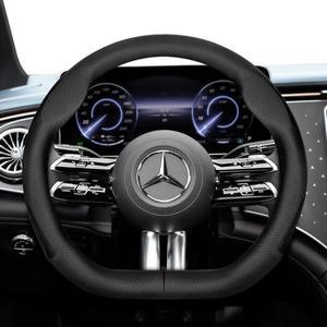 메르세데스-벤츠 호환 호환 초박형  가죽 스티어링 휠 커버 E 클래스 S C a Glc Suv Eqc Gle Gla Eqe AMG