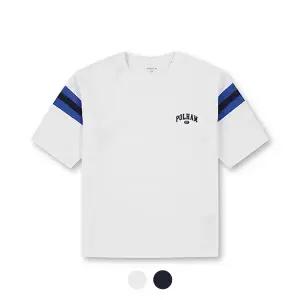 [폴햄키즈][폴햄키즈] 시그니처 공용 자가드 소로나 암홀 배색 반팔티_PKE2TS3430