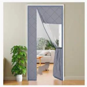 깔깔이 방풍 커튼 엠보싱 패딩 현관 방문 방풍비닐 보온 단열 100x210cm