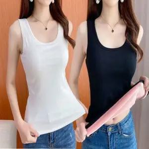 기모 여자 겨울 3컬러 민소매 나시탑 이너 슬리브리스