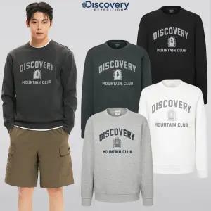 [롯데백화점]디스커버리익스페디션 25년 남성 여성 남여공용 앞판 빅아치로고 그래픽 맨투맨 DXMT23051