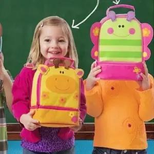 (디자인 부엉이)스테판조셉 키즈 어린이 유아동 도시락 보조 가방 2단 런치백