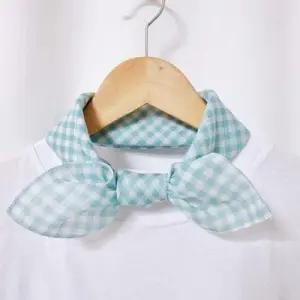 민트 아사면 쁘띠스카프 손수건 빅사이즈 체크 WF0D38A