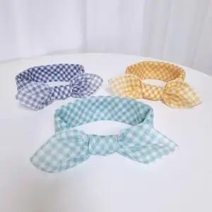 손수건 아사면 빅사이즈 쁘띠스카프 체크 WF0D387